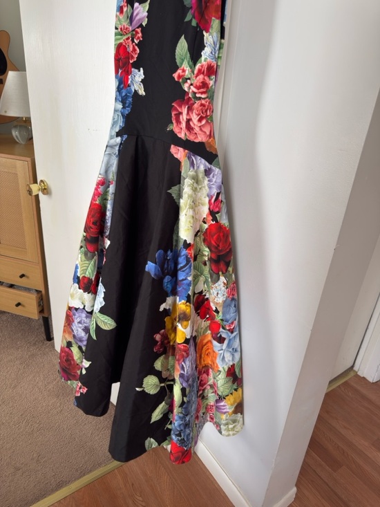 Alice + Olivia Adley Drop Waist Midi Dress - Picture 7 of 9